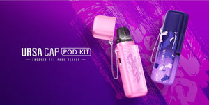 Lost Vape Ursa Cap Pod Kit 1000mah cap on and off