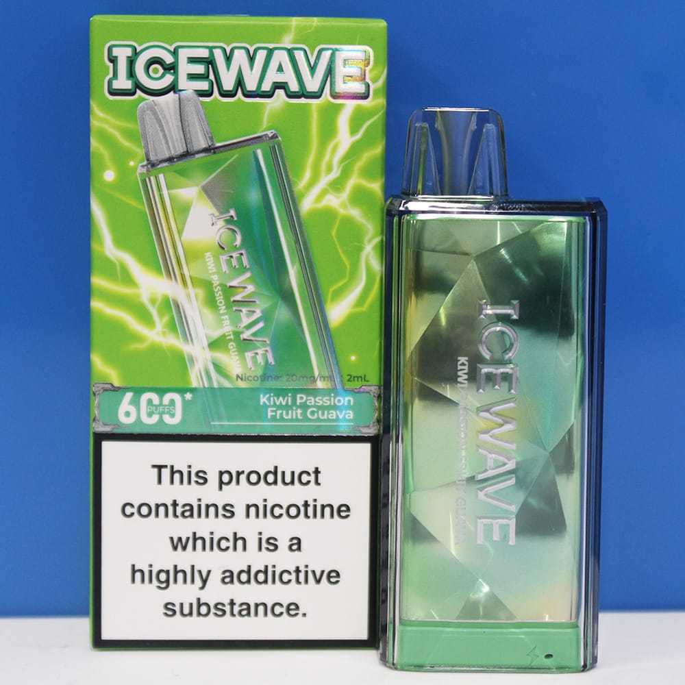 🌈 Kiwi Passionfruit Guava Disposable Vape By Icewave B600 Voopoo
