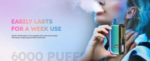 Sikary Disposable Vape By SKE 6000 Puffs TPD Compiliant lasts a weeks