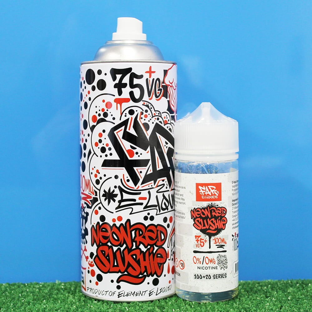 Neon Red Slushie Shortfill E Liquid By Far Elements 100ml In