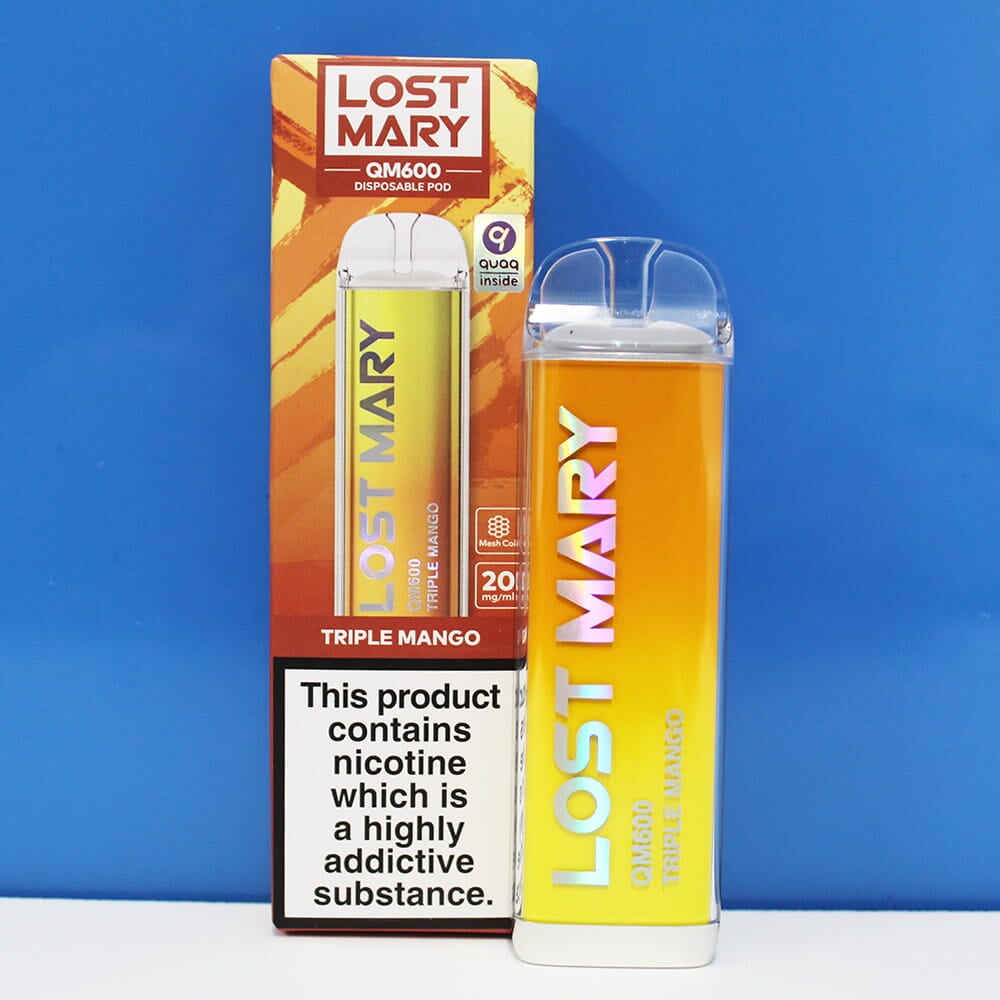 🌈 Triple Mango QM600 Lost Mary Disposable Vape