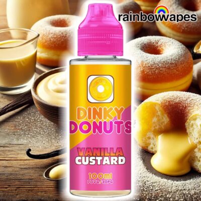 Vanilla Custard Shortfill E-Liquid By Dinky Donuts 100ml £4.99