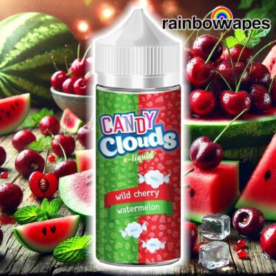 Wild Cherry Watermelon Shortfill E-Liquid By Candy Clouds 100ml £4.89