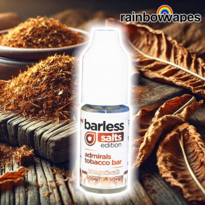 Admirals Tobacco Salt E-Liquid By Barless 10ml 99p