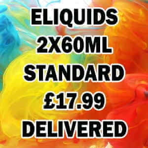 60ml Rainbowvapes E-Liquid (40vg 60pg) (2x60ml) 2 2 x 60ml Eilquids for £17.99