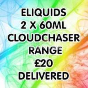 60ML Rainbowvapes E-Liquid (80VG 20PG) (2X60ML) 3 60ml Cloud Chaser Eliquid Quick Buy x 2 Bottles rainbowvapes