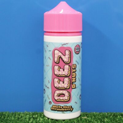 White Choc Strawberry Donut Shortfill E-Liquid By Deez D'Nuts 100ml