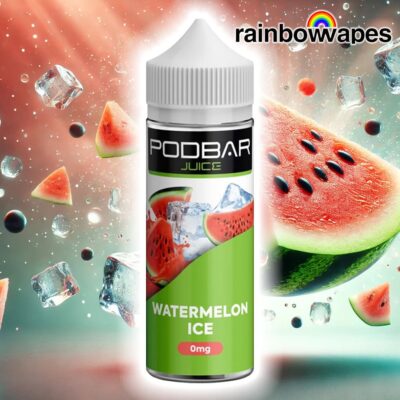 Watermelon Ice Podbar Juice Shortfill E-Liquid By Kingston 100ml £5.79