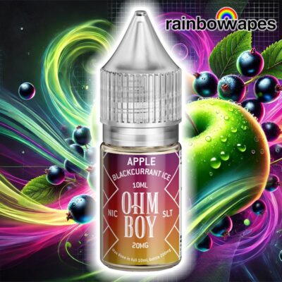 Apple Blackcurrant Ice Salt E-liquid By Ohm Boy 10ml 79p