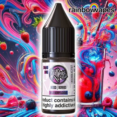 Wild berrylicious Salt E-liquid By Ruthless 10ml £1.89