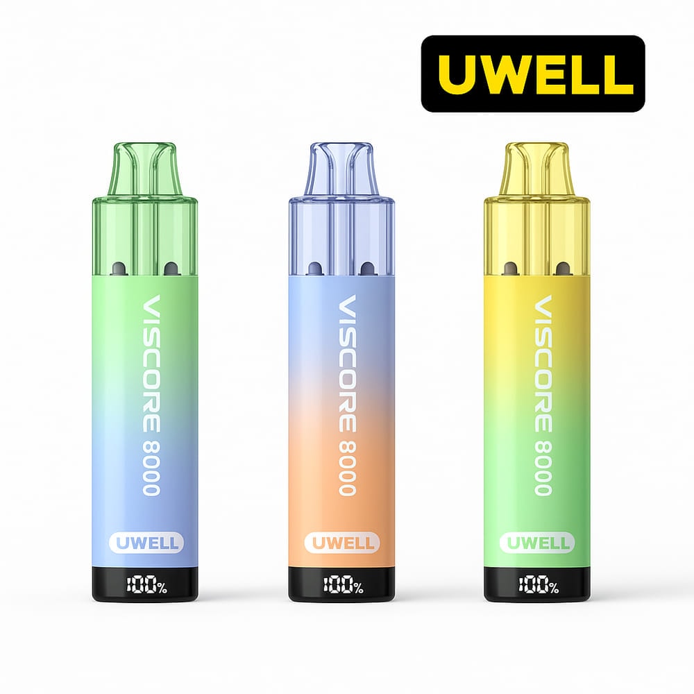 Uwell Viscore 8000 Prefilled Pod Kit Β£8.99 10 UWELL VISCORE 8000 PREFILLED POD KITS COLLECTION IMAGE