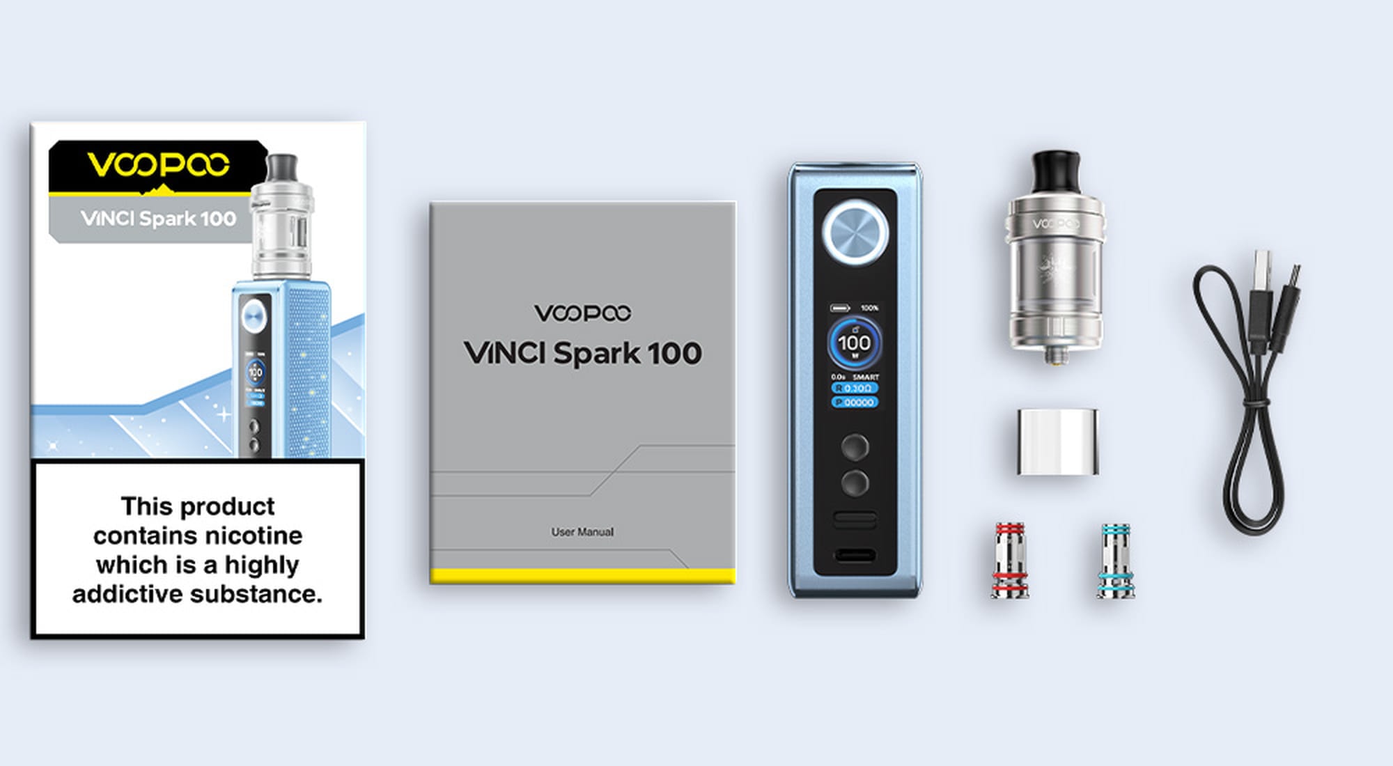 Voopoo Vinci Spark 100 Vape Kit (£29.99) 11 VINCI SPARK CONTENTS