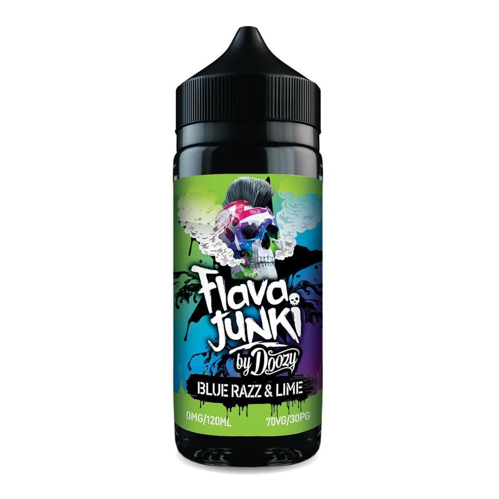 Blue Razz & Lime Flava Junki Shortfill E-Liquid By Doozy 100ml (BB 09/2027) £2.99
