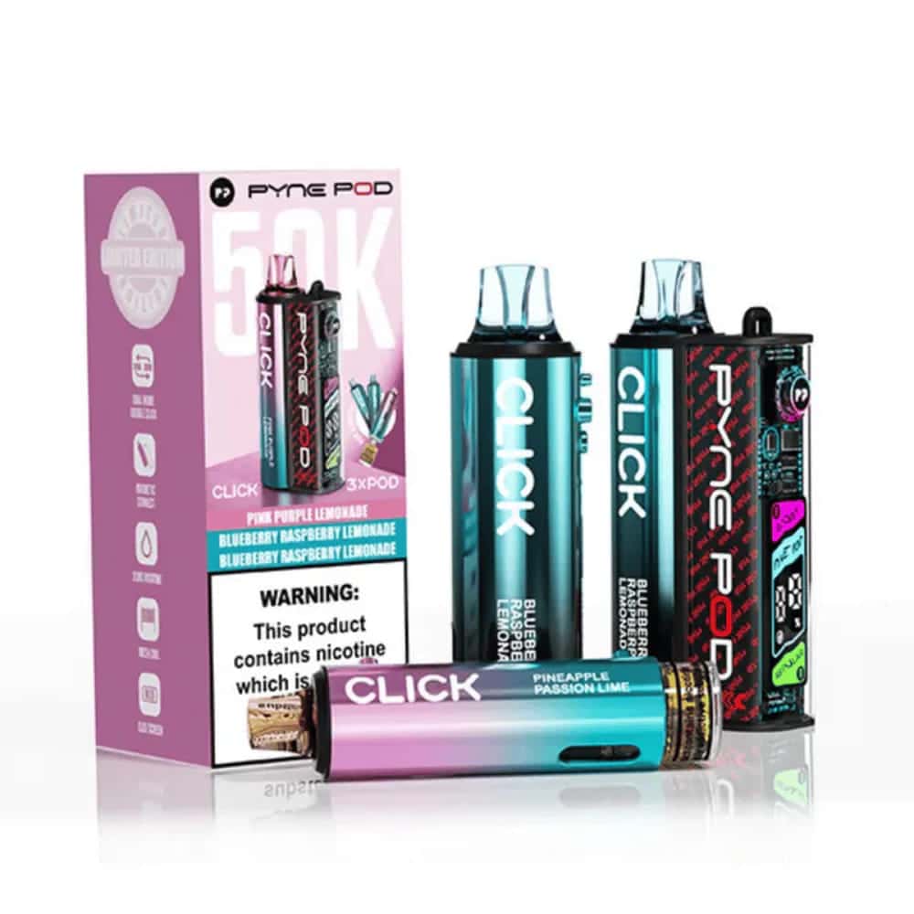 Pyne Pod Click 50K Prefilled Pod Vape Kit Β£9.99 8 lemonade edition pyne pod click 50k prefilled vape pod kit