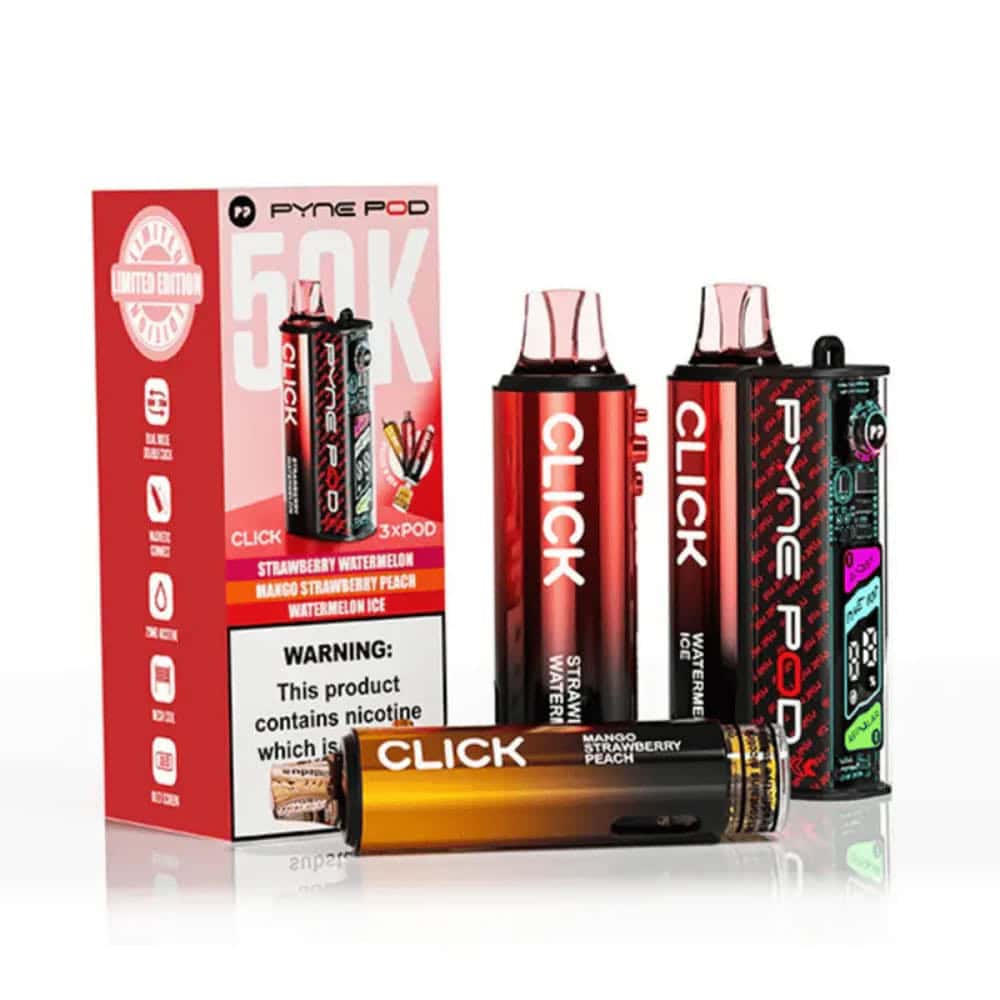Pyne Pod Click 50K Prefilled Pod Vape Kit Β£9.99 13 red edition pyne pod click 50k prefilled vape kit