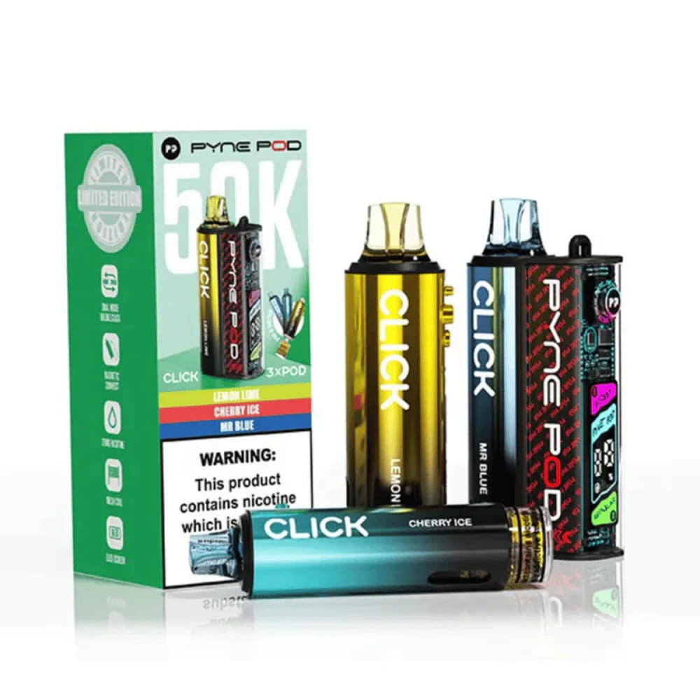 Pyne Pod Click 50K Prefilled Pod Vape Kit Β£9.99 14 special edition pyne pod click 50k prefilled vape kit
