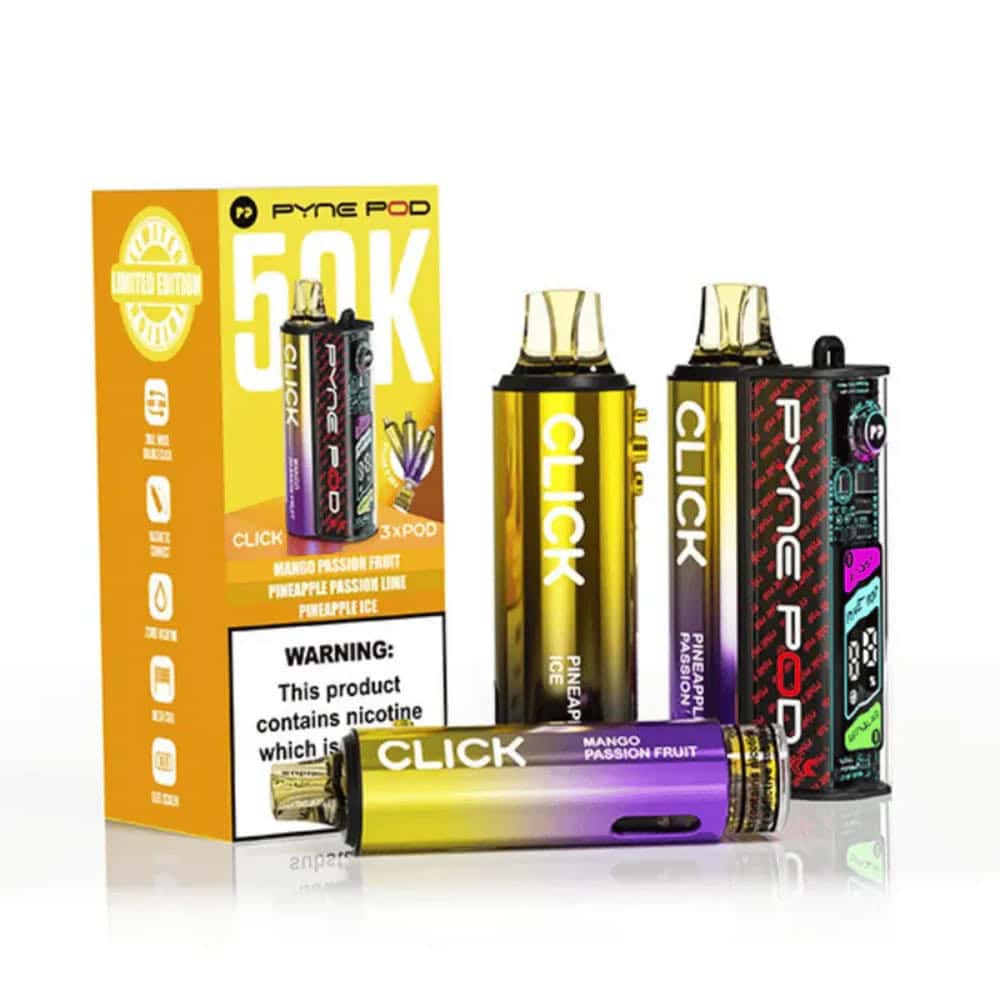 Pyne Pod Click 50K Prefilled Pod Vape Kit Β£9.99 15 tropical edition pyne pod click 50k prefilled vape kit