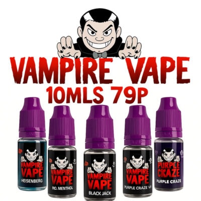 VAMPIRE VAPE 10ML E-LIQUID BANNER