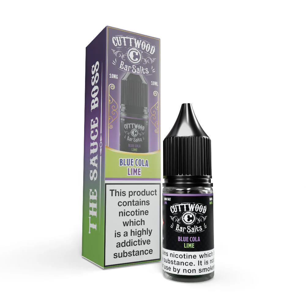 Blue Lime Cola Bar Salt E-liquid By Cuttwood 10ml 99p
