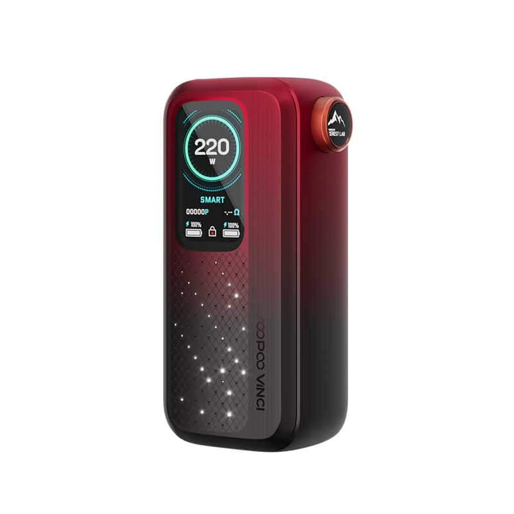 Voopoo Vinci Spark 220 Box Mod (£24.99) 2 voopoo vinci spark 220 box mod dark red