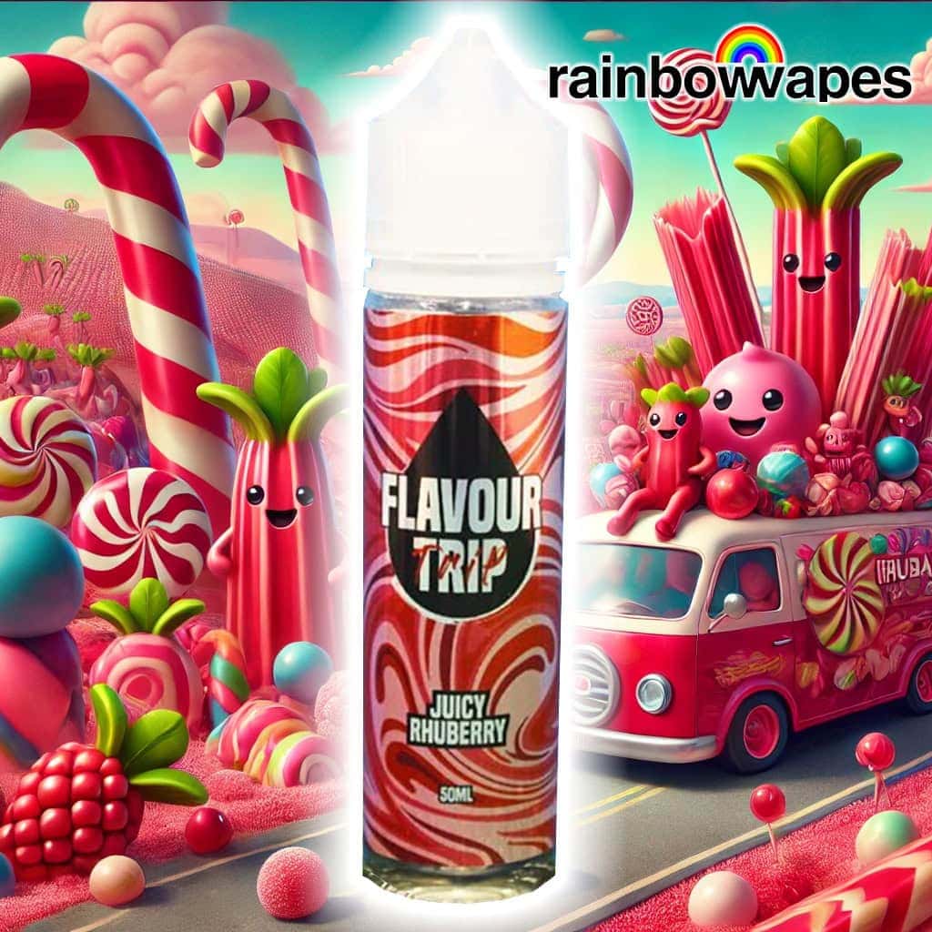 Juicy Rhuberry Shortfill E-Liquid By Flavour Trip 50ml (BB 05/2024) 99P