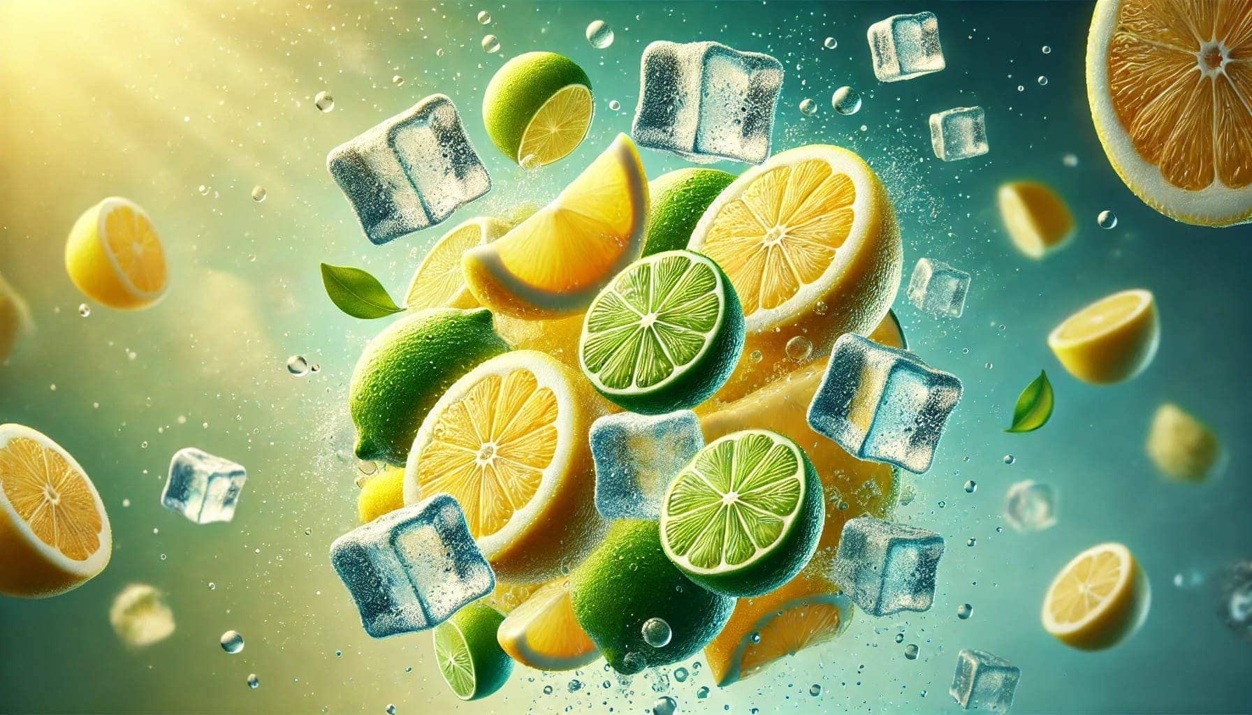Lemon Lime Podbar Juice Shortfill E-Liquid By Kingston 100ml background