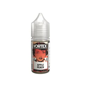 apple peach salt e-liquid by vortex 10ml