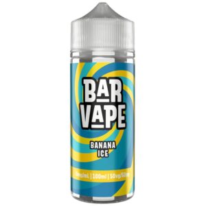 Bar Vape Banana Ice 100ml shortfill e-liquid bottle