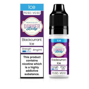 blackcurrant ice e-liquid by dinner lady 10ml 6mg