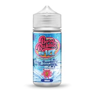 blue raspberry bubblegum ice shortfill e-liquid by burst my bubble 100ml