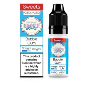 bubblegum e-liquid by dinner lady 10ml 12mg