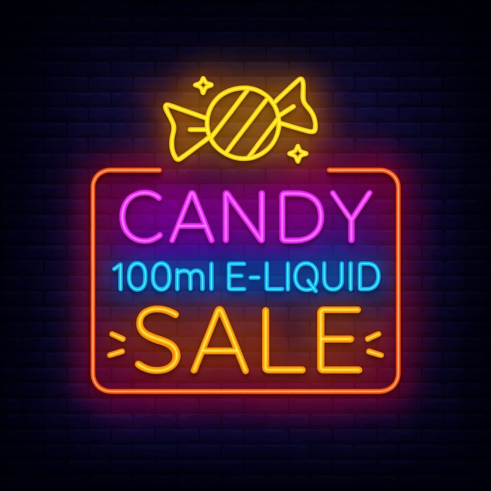 candy shortfill e-liquid clearance 100ml