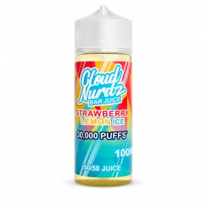 Cloud Nurdz Strawberry Lemon Ice 100ml Shortfill E-Liquid