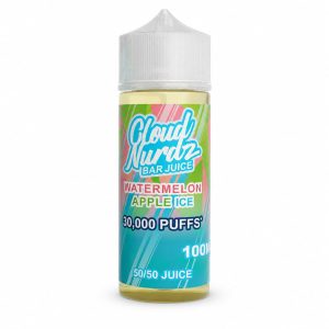 Cloud Nurdz Watermelon Apple Ice 100ml Shortfill E-Liquid