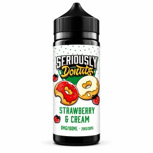 Doozy Seriously Donuts Strawberry & Cream 100ml Shortfill E-Liquid