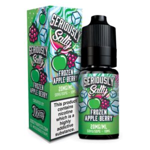 frozen apple berry nic salt e-liquid by seriously salty 10ml