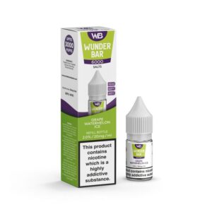 grape watermelon ice nic salt e-liquid by wunder bar 10ml