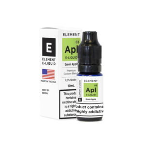 green apple e-liquid by element 10ml 3mg