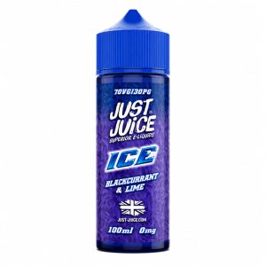 Just Juice Blackcurrant & Lime On Ice 100ml Shortfill E-Liquid