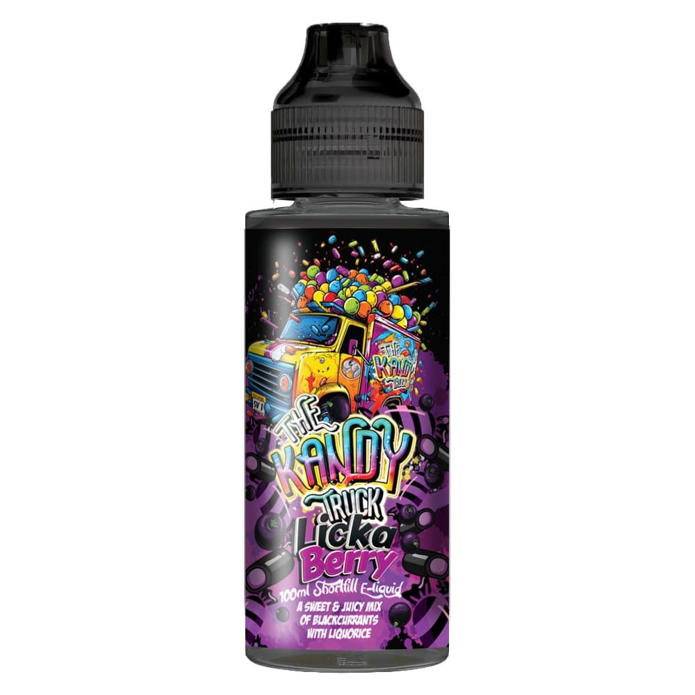 licka berry shortfill e-liquid by the kandy truck 100ml