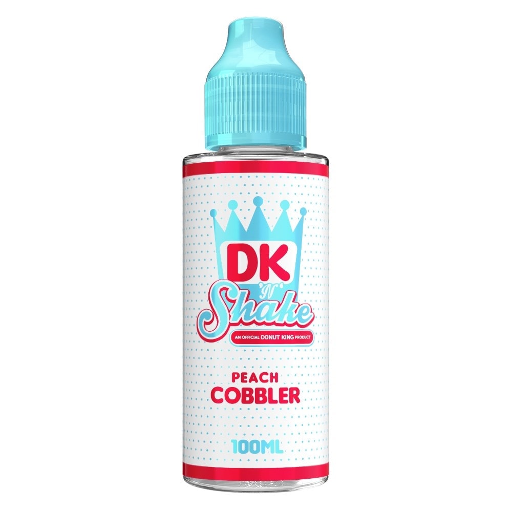 peach cobbler shortfill e-liquid by donut king dk n shake 100ml