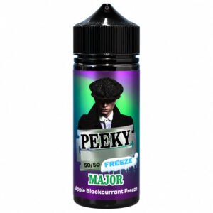 Peeky Major Apple Blackcurrant Freeze E-Liquid 100ml Shortfill