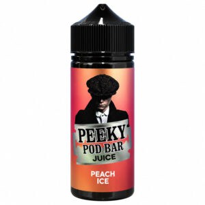 Peeky Pod Bar Peach Ice E-Liquid 100ml Shortfill