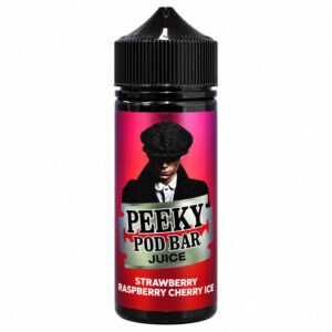 Peeky Pod Bar Strawberry Raspberry Cherry Ice E-Liquid 100ml Shortfill