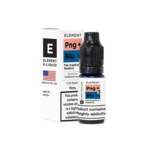pink grapefruit +blueberry e-liquid by element 10ml 3mg