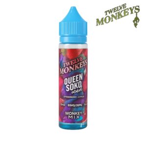 queen soko iced shortfill e-liquid by twelve monkeys 50ml