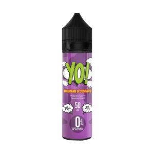 rhubarb and custard shortfill e-liquid by Yo! 50ml