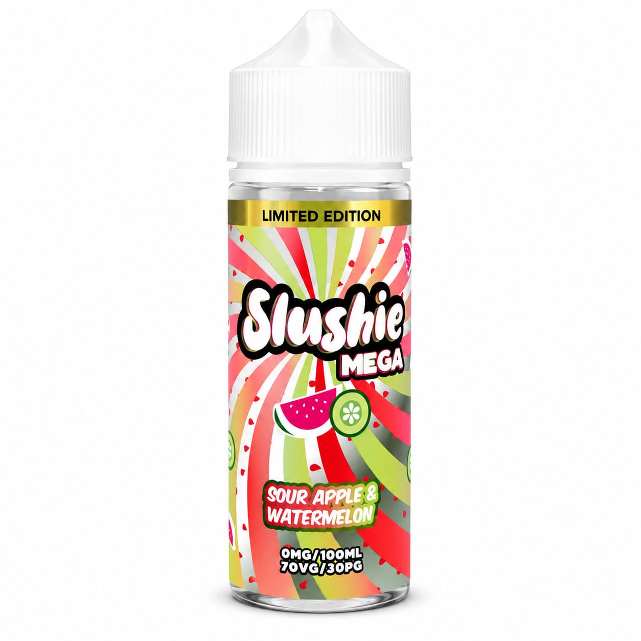 Sour Apple & Watermelon Slush Shortfill E-Liquid By Slushie 100ml