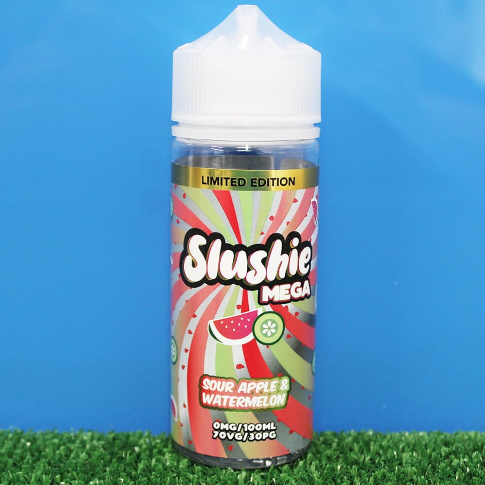 Sour Apple & Watermelon Slush Shortfill E-Liquid By Slushie 100ml