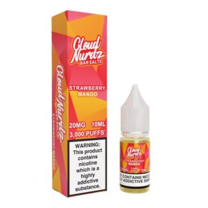 Cloud Nurdz Strawberry Mango 10ml Nic Salt E-Liquid